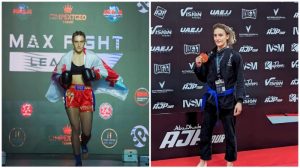 ელენე ლოლაძე MMA მებრძოლი რინგზე ბრძოლის დროს