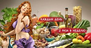 აფროდიტას დიეტის ჯანსაღი საკვები: ბოსტნეული, თევზი, თხილი და ხილი